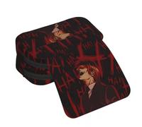Light Yagami Pencil Case Anime Misa Amane/L Pen Box Large Capacity Students Pen Bag Zipper 2 Layer Pocket Stationary Pouch Back to School Supplies for Boys Girls