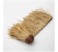 Light Yellow Artificial Thatch Roll 0.5x5m/1.6x16ftPE Thatch Panels for Tiki Bars Patios Outdoor Decor & FencingIdeal for Haiian Parties Events & Troal Themes