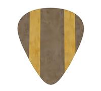Light yellow background Prints Guitar Picks - 12-Piece Set with 3 Different Thicknesses, Suitable for Electric and Acoustic Guitars