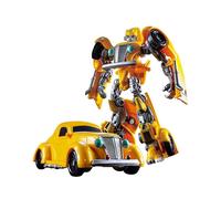 (Light Yellow Cooper) New Transformat Toys Boy Alloy Edit Anime Act Toy Car