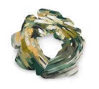 Light Yellow Dark Green Satin Scrunchies Fluffy Hair Ties Soft Jumbo Scrunchy Large Thick Elastic Hair Bands Cute Satin Hair Scrunchies Ideal Gift for Women Hair Accessories Decor
