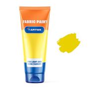 Light Yellow Fabric Paint 60 ml - Permanent Textile Paint for Clothes, Shoes & Denim | Water Based Jeans, Leather & Sneaker Paints | Washable Non-Toxic Fabric Dye for Cotton & Synthetic Fabrics