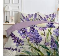 Light Yellow Queen Size Duvet, Quilt 4.5 Tog for Spring & Summer, Reversible Coverless Duvet with Green Leaves Pattern, Lightweight Soft Comforter with 2 Pillowcases, 228x228cm, Machine Washable, D454