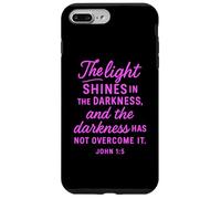 Light Your Path Psalms 119:105 Christian Bible Faith Pink Case for iPhone 7 Plus/8 Plus
