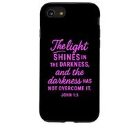 Light Your Path Psalms 119:105 Christian Bible Faith Pink Case for iPhone SE (2020) / 7/8
