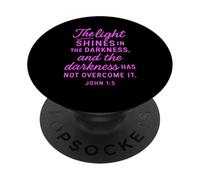 Light Your Path Psalms 119:105 Christian Bible Faith Pink PopSockets Adhesive PopGrip