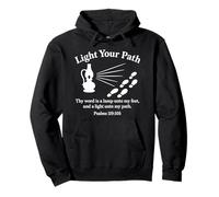 Light Your Path Psalms 119:105 Christian Bible Verse Faith Pullover Hoodie