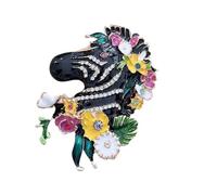Light Zebras Pin Jewelry Secure Attachment Technology Zebras Print For Long Hours Comfort Wear Damage Free Fashion