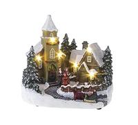 Lightahead Musical Christmas Carol Singing House Scene Figurine with LED Light and 8 Melodies for Ages 15 and Above