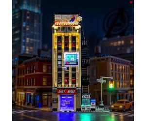 LIGHTAILING Led Light for Lego-76342 Spider-Man vs. Mysterio: The Daily-Bugle - Easy Install, Hidden Wiring, Home Decor & Gift-Ready (Model Not Included)