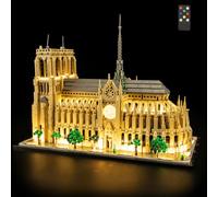 LIGHTAILING Light For Lego-21061 Notre-Dame de Paris - Led Lighting Kit Compatible With Lego Building Blocks Model:Remote-Control Version - NOT Included The Model Set