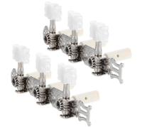 LIGHTAOTAO 1 Pair Classical Guitar Tuners with Metal and Plastic Tuning Pegs, 3 Left and 3 Right Configuration, Easy to Adjust, Wide Compatibility for Acoustic Guitar Use at Home or Music
