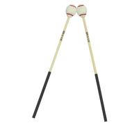 LIGHTAOTAO 1 Pair White Marimba Mallets with Smooth Surface, Safe to Use Instrument Sticks Made of Abs, Rubber and Woolen Yarn for Beginners and Professionals Percussion Musical Instruments