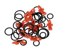 LIGHTAOTAO 10 Sets Fishing Rod Hook Keepers with Sponge Pad Lure Keeper Accessories for Sea Fishing Creative Hook Holders with Elasticity Practical Fixed Bait Tool for