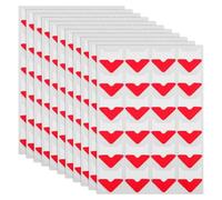 LIGHTAOTAO 10 Sheets Red Self-Adhesive Retro Paper Photo Corners for Scrapbooking, DIY Scrapbook Accessories and Photo Album Mounting Corners, Vintage Gold Foil Stickers for Crafting