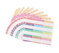LIGHTAOTAO 10 Sheets Vinyl Name Sticker Tags for Classification and Organization Self Adhesive Label Stickers for Home Storage Office Kitchen Marking Tapes with Blank Labels