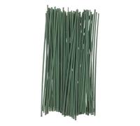LIGHTAOTAO 100pcs Flexible Green Floral Stem Wires DIY Flower Rods for Artificial Flower Arrangement Kit Natural Color Stems for Bouquet Crafting Plant Support Stakes Floral Decoration