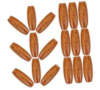 LIGHTAOTAO 100PCS Oval Large Hole Wooden Beads Maple Wood DIY Beads Charms for Jewelry Making Curtains Bags Rustic Farmhouse Decor Craft Projects