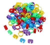 LIGHTAOTAO 100Pcs Pigeon Foot Rings Leg Bands for Homing Birds Poultry Identification Numbered Foot Rings for Easy Management and Loss Prevention