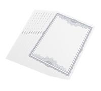 LIGHTAOTAO 10pcs A4 Printable Blank Certificate Paper Rounded Corners, Portable Size Paper for Diploma Or Award Printing, Custom Text Space for Making Thank-You Certificates and Class Awards