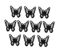 LIGHTAOTAO 10pcs Embroidered Sew-on Butterflies Patches for Clothes Fabric Appliques, Creative Beautiful Design, for Craft and Bridal Dress, for Patching Small Holes