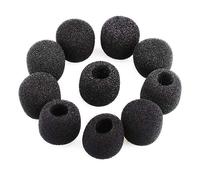 LIGHTAOTAO 10pcs Mini Mic Windscreen Covers for Lapel Headset Microphones Comfortable Sponge Material Easy to Install for Trade Shows Conferences and Various Applications