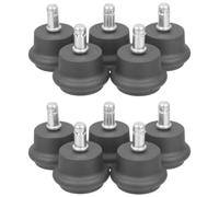 LIGHTAOTAO 10pcs Office Chair Caster Wheels Replacement with Fixed Wheel Design Nylon Material Easy Installation Suitable for Office Use Sturdy Carpet and Hard Floor Protection