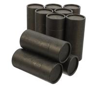 LIGHTAOTAO 10pcs Round Cardboard Paper Tube Packaging for Essential Oil Bottles and Skincare Kraft Paperboard Cylinder Boxes with Lids Multipurpose Storage for Lip Balm Tea and Makeup