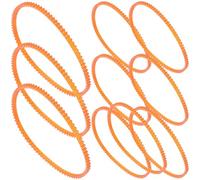 LIGHTAOTAO 10pcs Sewing Machine Replacement Belts Home Use Sturdy Treadle Drive Belts with Double Teeth for Electric and Pedal Models, Size 115 (360mm Circumference)