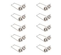 LIGHTAOTAO 10Pcs Silver Trumpet Drain Clique Springs Easy Install Replacement for Old Springs Durable Components for Long Term Use