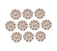 LIGHTAOTAO 10pcs Vintage Style Pearl Buttons Retro Imitation Pearl Sewing Buttons for Shirts Coats Alloy with Elegant Flower Pattern Design