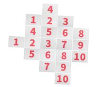 LIGHTAOTAO 10pcs Weatherproof Race Bibs with Clear Numbers for Easy Identification Reusable Running Bibs for Marathon and Track Events Lightweight Design for Competitors
