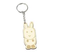 LIGHTAOTAO 12Pcs Wooden Key Chain Set with Cartoon Animal Patterns Creative DIY Keychains for Small Birthdays and Parties Designs