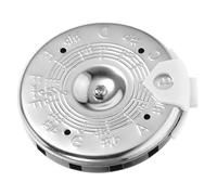 LIGHTAOTAO 13 Tone Guitar Tuner with 13 Holes Silver round Pitch Pipe for Violin Bass Multipurpose Musical Instrument Tuning Tool Easy to Carry and Precise