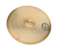 LIGHTAOTAO 14 Inch Low Volume Brass Crash Cymbal Silent Practice Drum Cymbal for Jazz Percussion Drum Set Accessories