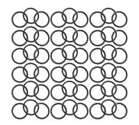 LIGHTAOTAO 150pcs Black Plastic Rings for Crafts Burrfree Edges and Comfortable Use, Round Circular Shape for Garment and Purse DIY, for Fashion Doll Costume Making and Handbag Accessories