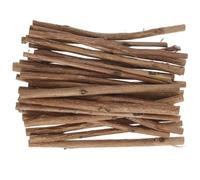 LIGHTAOTAO 150pcs Wood Log Sticks for DIY Crafts and Painting, 10cm Tea Tree Craft Sticks Brown Colour, Creative Design and Versatile Use for Photography Props and Art Projects