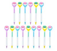 LIGHTAOTAO 15pcs Back to School Party Essential Ballpoint Pens for Writing with Smooth 0.7mm Medium Point, Comfortable Soft Grip, Large Capacity Ink, and Retractable Design, for Office