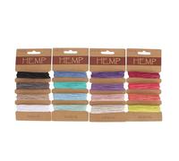 LIGHTAOTAO 16 Colors 1Mm Hemp Twine Cord Waxed Jute Rope for DIY Jewelry Making, Craft Thread String for Bracelets, Necklaces, and Scrapbooking