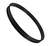 LIGHTAOTAO 16 Inch Black Iron Drum Hoop for Snare Drums and Percussion Instruments with Enhanced Sound Quality and Easy Installation, for Recording Studios and Band Performances