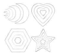 LIGHTAOTAO 16pcs DIY Dreamcatcher Rings Silver Metal Wreath Hoops for Crafts Wall Hanging Decoration with Unique Shapes for Handmade Dream Catchers and Gift Making