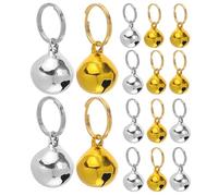 LIGHTAOTAO 16pcs Extra Loud Pet Collar Bells for Dogs and Cats, Mini Metal Bells with Universal Fit, Audible Tracking for Training and Anti-lost Purposes, Available in Golden and Silver