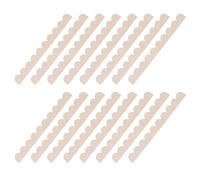 LIGHTAOTAO 16Pcs Unfinished Scalloped Wood Edge Trims 20Cm X 2Cm Wooden Decorative Moulding for Cabinet Door Frames and Home Crafting