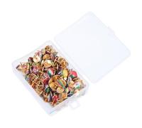 LIGHTAOTAO 194pcs Push Pin Map Tacks Notice Board Markers Assorted Color Steel round Fasten Securely Protects from Puncture for Marking Locations on Maps