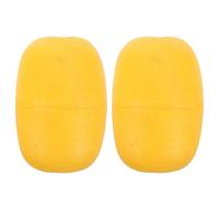 LIGHTAOTAO 1set Pvc Foam Fishing Marker Buoy Float for Fish Cages and Lobster Traps, Yellow Compact Design with High Buoyancy and Smooth Wear Resistant Surface, for Freshwater Fishing 2pcs