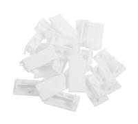 LIGHTAOTAO 1set Strut Channel End Caps Providing Cable Protection Plastic with White Rectangle Shape and Easy Installation for Machinery Bracket Terminal Stoppers Profile Terminals 50pcs