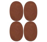 LIGHTAOTAO 2 Pairs Oval Elbow Patches for Sewing Repairs on Jackets and Sweaters Soft PU Leather for Extended Garment Life