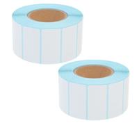 LIGHTAOTAO 2 Rolls Thermal Labels White 40mm X 20mm 1200 Sheets Self Adhesive Scratch Resistant Waterproof Paper Address Labels for Office and Mailing