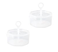 LIGHTAOTAO 2 Sets Portable Face Wash Foamer Facial Foam Maker Pp White Detachable Structure Delicate Foam Easy to Wash for Skin Cleansing