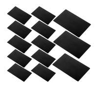 LIGHTAOTAO 200Pcs Matte Black Aluminum Blank Business Cards 86X54X0.21Mm Metal Laser Engravable Blanks for DIY Name Plates, Tags and Event Cards in UK